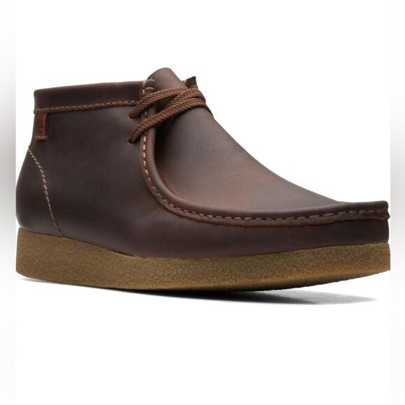 Clarks Shacre 59436 Men's Brown Leather Casual Ankle Chukka Boots B70 - Picture 1 of 13